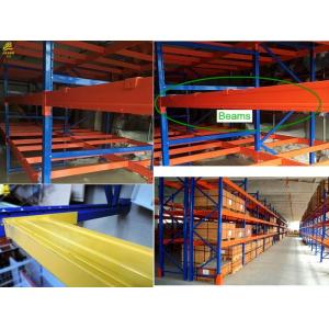 Durable Industrial Pallet Shelving , Customized Teardrop Racking System