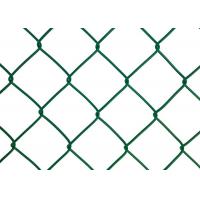 China Plastic Coated Chain Link Fence Mesh / Heavy Duty Chain Link Fencing on sale