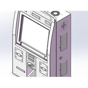 China OEM 670*550*1600mm Wall Mounted Machine, Paypass With reciept Printer. supplier