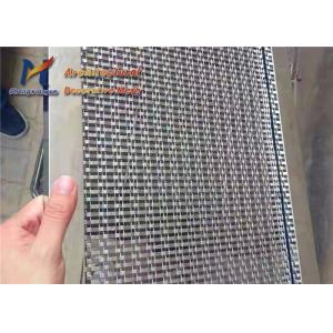 Rigid Frame 316 Stainless Steel Architectural Mesh Crimped Weave Decorative