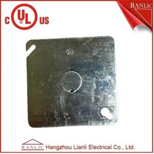 Electrical Square Conduit Box Cover UL Listed File Number E349123 With Knockout