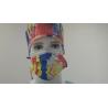 S&J Vibrant Colored Pattern Printed Disposable Surgical Cap Nonwoven Straps Tied