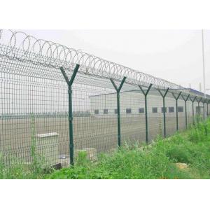 China Y Post 3D Curved Airport Security Fencing , Welded Wire Mesh Fence Panels wholesale