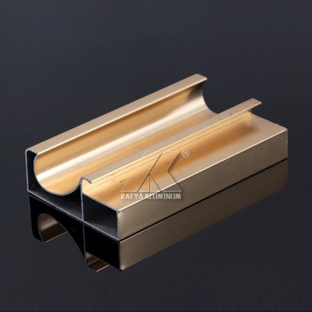 Golded Anodized CQC Standard Kitchen Cabinet Material Aluminum Extrusted Profile