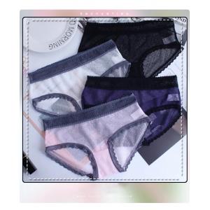                  Sexy Erotic Lingerie Ladies Elastic Lace Flowers Panties Briefs G-String Thongs Women&prime; S Charming Underwear             