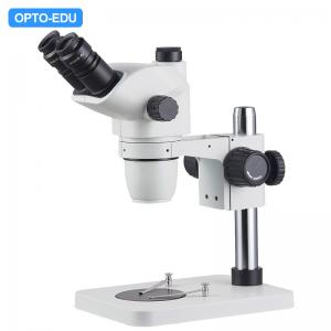 China Pole Stand Stereo Zoom Microscopes Trinocular Magnification 6.7x - 45x supplier