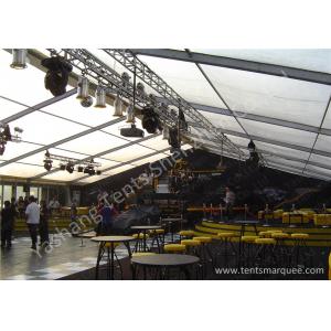 China Lighting Stand Aluminum Alloy Frame waterproof outdoor tent 20m Span White PVC Fabric Cover supplier