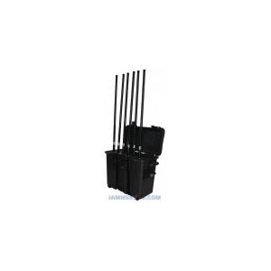 CT-3086B 135W Portable built-in battery Mobile Phone 6 Bands Pelican Jammer up to 150m