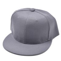 China Outdoor Plain 6 Panel Snapback Baseball Hat Flat Brim Adjustable For Spring on sale