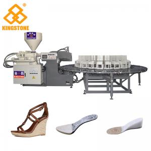 China 200-280 Pairs Per Hour Shoe Sole Making Machine For Wedge Heel Sandals / Boots supplier