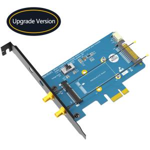 China Mini PCI-E PCI Express a PCI-E 1x Adaptador para tarjetas WiFi y 3G-4G-LTE supplier
