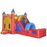 Portable Trampoline Air Jumping Castle Bouncer with Pool Slide Yellow Features PORTABLE