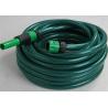 China PVC Garden Hose Pipe Fiber Braided Reinforced With Plastic Connector Fittings wholesale