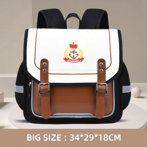China Lock Design Leather School Backpacks Oxford Kids School Book Bags supplier