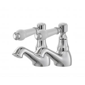 Chrome Finish Two Handle Mixer Tap Bathroom Shower Faucets