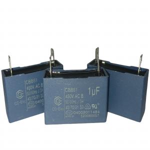 China CBB61 Electrical Power Relay Connecting Capacitor 1.0uf 450V With terminals-Air Conditioner Fan Capacitor supplier