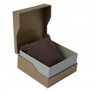 CMYK Watch Box Gift Packaging Khaki Wrist Lid And Bottom Box OEM ODM