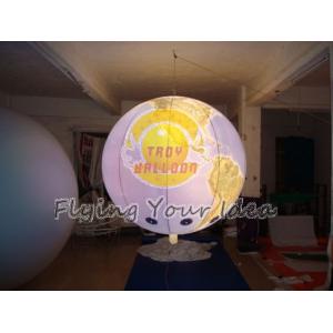 China 170mm Tether Points Inflatable Lighting globe Balloon for Entertainment events supplier