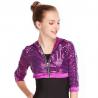 China MiDee Sequins Hoodies Hip Hop Performance Dance Top Short Jacket For Girls wholesale