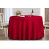 Shrink Resistant Round Wedding Linen Tablecloths Plain And Jacquard Style
