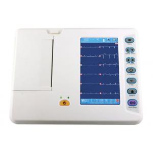 Compact Size Portable Six Channel ECG Machine 12 Lead With Color Screen