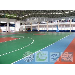 China Olympic Official Game Multifunctional Sport Court , International Sports Court Floor SI-PU Materials supplier
