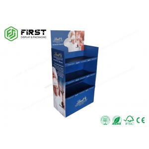 China Printed Pop Up Cardboard Floor Displays Stand Corrugated Cardboard Paper Stand supplier