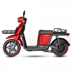 China Wheelbase 1315mm Electric Mobility Scooter Red Color Net Weight 85kg With Front Basket supplier