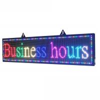 China 32*128cm Advertising LED Screen Sign Board PSE Programmable LED Signs Indoor on sale