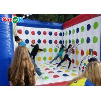 China Inflatable Outdoor Games Blue And White  Inflatable Sports Games / Advertising 3D Inflatable Twister Mattress on sale