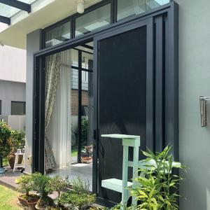 China Villa Garden Security Sliding Screen Door With Aluminum Frame Stainless Steel Screen supplier