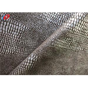 China 100% Polyester Faux Leather Suede Bronzing Fabric Waterproof Textile Use For Sofa supplier