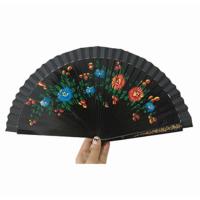 China Hand Painted Wooden Folding Fans Spanish Fancy Personalized For Wedding on sale