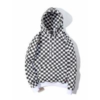 China Mens Plaid Sublimation Pullover Sweater Hoodies With Silk Screen Printing on sale
