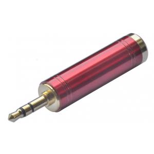 China Metal Connector 3.5mm Stereo to 6.35mm Mono Plug Jack Adaptor wholesale