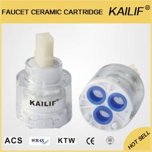 China Hot And Cold Water Ceramic Faucet Valve Cartridge 40mm supplier