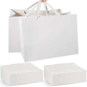 China Luxury Paper Bag Gift Packing with Customized Size and Ribbon Handle supplier