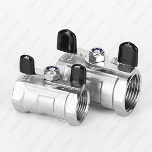 China Vanne papillon en acier inoxydable filetée NPT BSPT 1/8-46 supplier