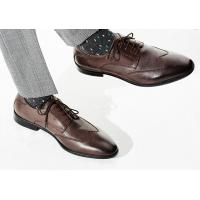 China Italian Design Genuine Mens Leather Dress Shoes , Customized Male Formal Shoes on sale