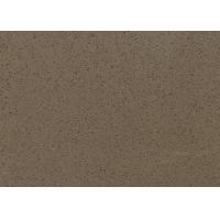 China Nano glass countertop  marble brown quartz bathroom vanity top 3000*1400*15mm on sale