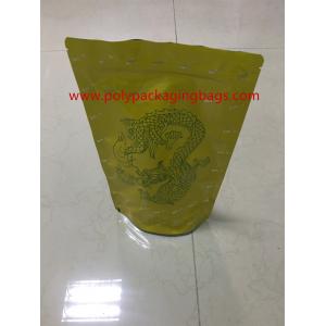 Top Zip Lock Stand Up Plastic Bags Resealable Laminated Aluminum Foil / Food Packaging Bag