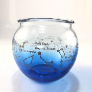 China Round Constellation Zodiac Candle Empty Glass Jars For Home Party Decoration supplier