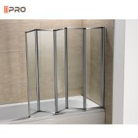 China Aluminium Sheet Moden Barn Tambour Sliding Plain White Powder Coated Aluminum Bi Fold Bathroom Door on sale