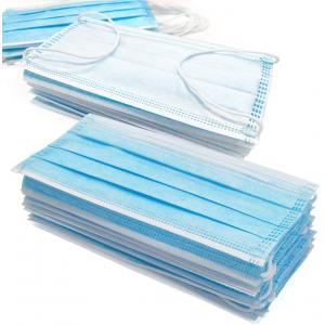 Blue Disposable Face Mask Skin Friendly  For Filter Pollen / Dust