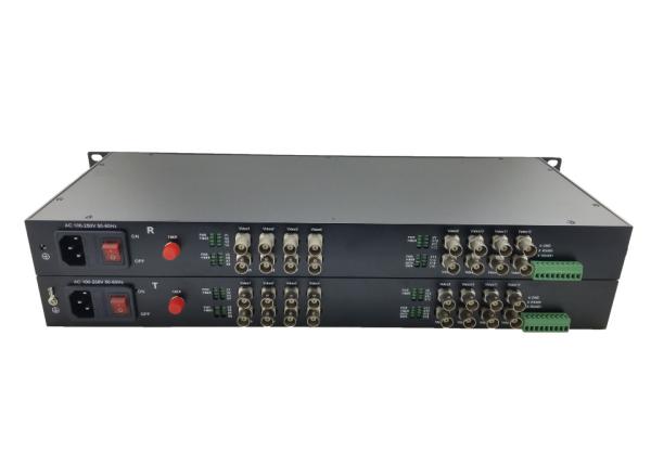 16CH 720P 960P 1080p HD 1080p CVI/TVI/AHD con el convertidor de los datos RS485/el transmisor video de la fibra óptica