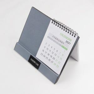 PU Leather Nonslip Stand Up Desk Calendar Multipurpose Ecoxfriendly