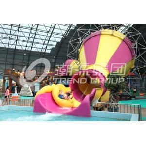 Indoor Fiberglass Aqua Park Equipment 2 Persons Water World Water Slide