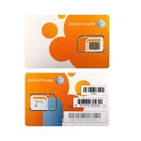 China AT&T SIM Card Compatible With Prepaid GoPhone Postpaid AT&T Cellular Service Universal Triple Cut 3 In 1 on sale