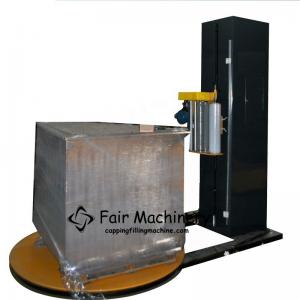 China 1.5KW 1500mm Skid Wrapping Machine , 110VAC Automatic Pallet Shrink Wrap Machine supplier