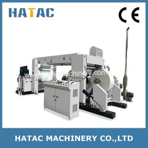 China Auto Tension White Board Slitting Machine,Chocalote Paper Slitting Macchine,PET Slitter Rewinder supplier